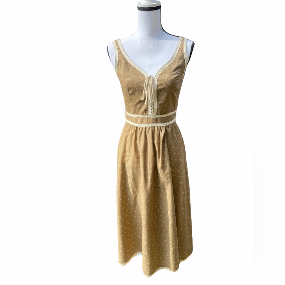 Vintage Gunne Sax Prairie Dress with corset bodice Small Daisy Print